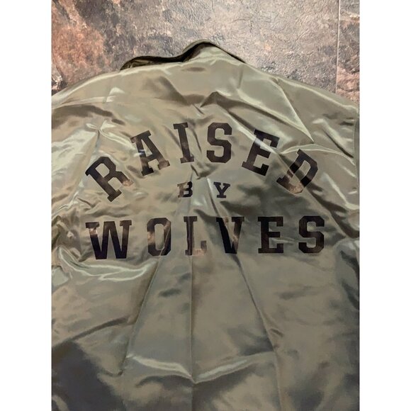 Raised by Wolves Olive Drab College Coaches Jacket - Picture 8 of 8